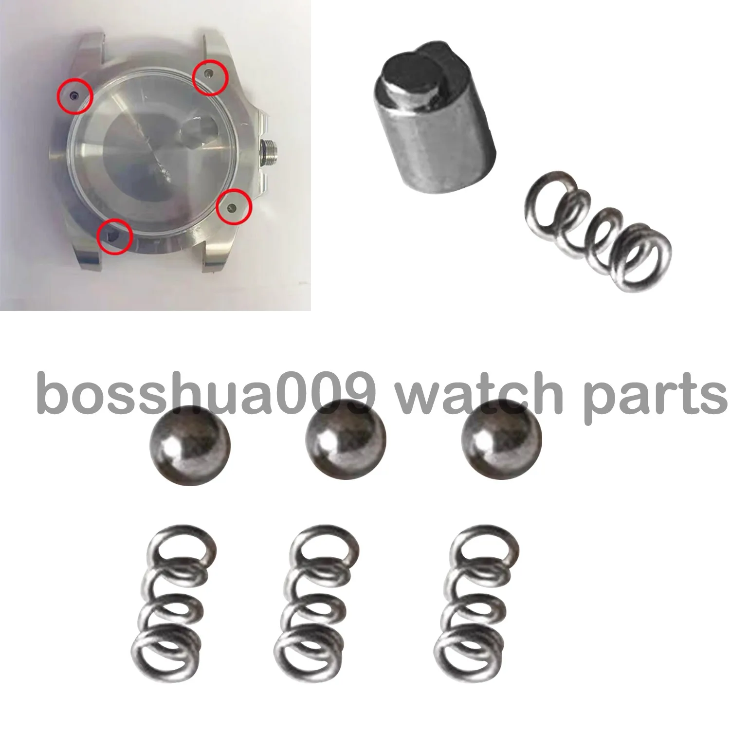 Watch Bezel Inner Case Click Spring springs toper set Steel Ball Tips For RLX SUB Submariner 116610
