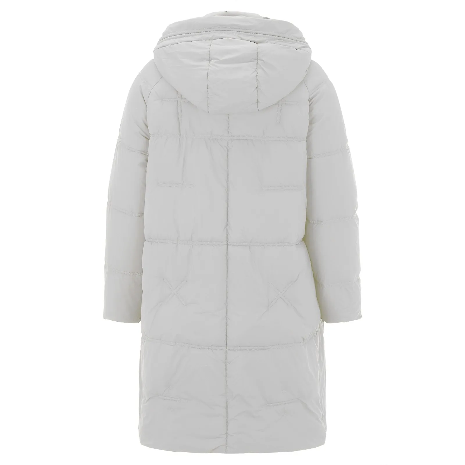 Winter Thickening Down Coat Loose Medium Length Down Cotton Jacket Loose Women Winter Clothing Hooded Outdoor Streetwear