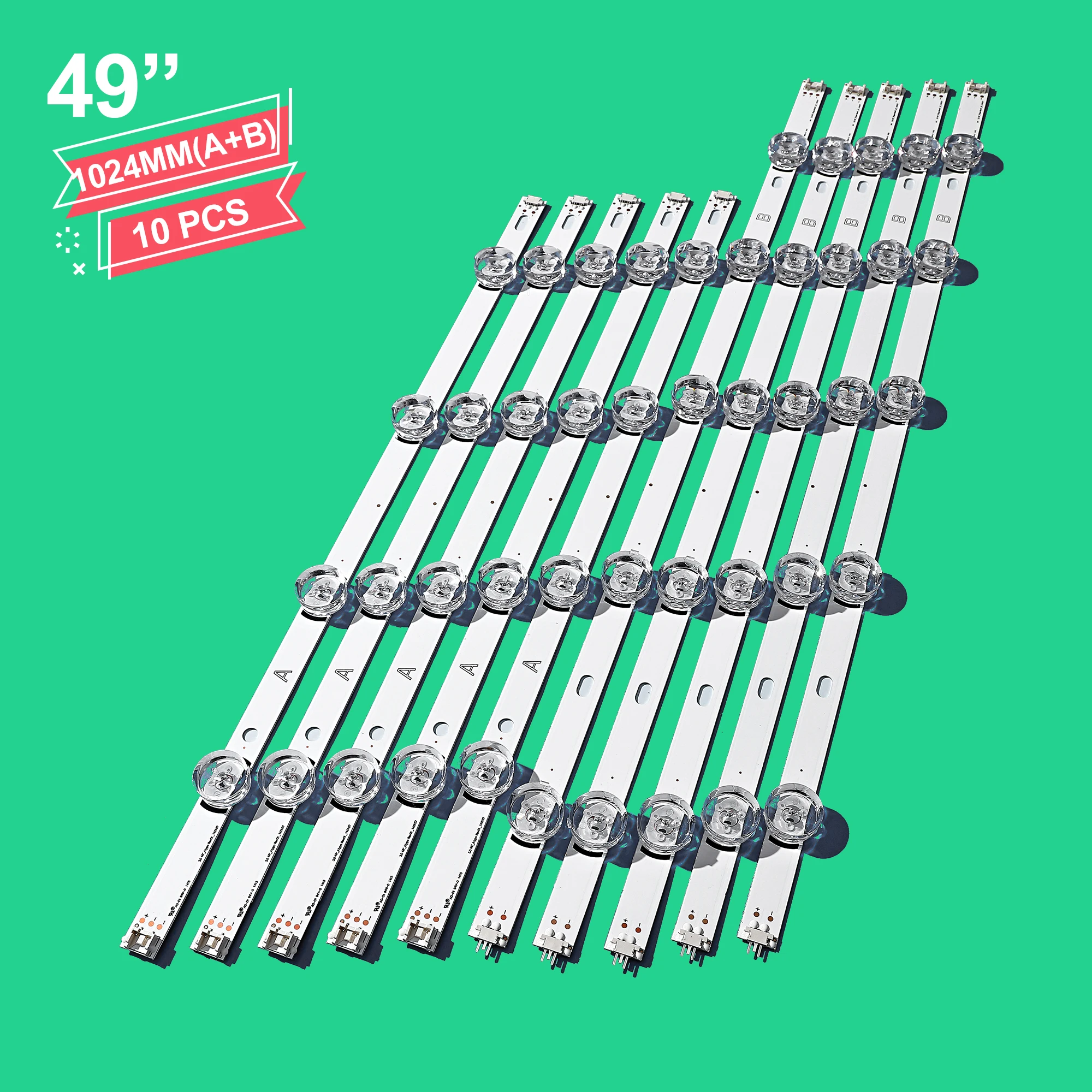 10pcs LED strip For LIG Innotek DRT 3.0 49