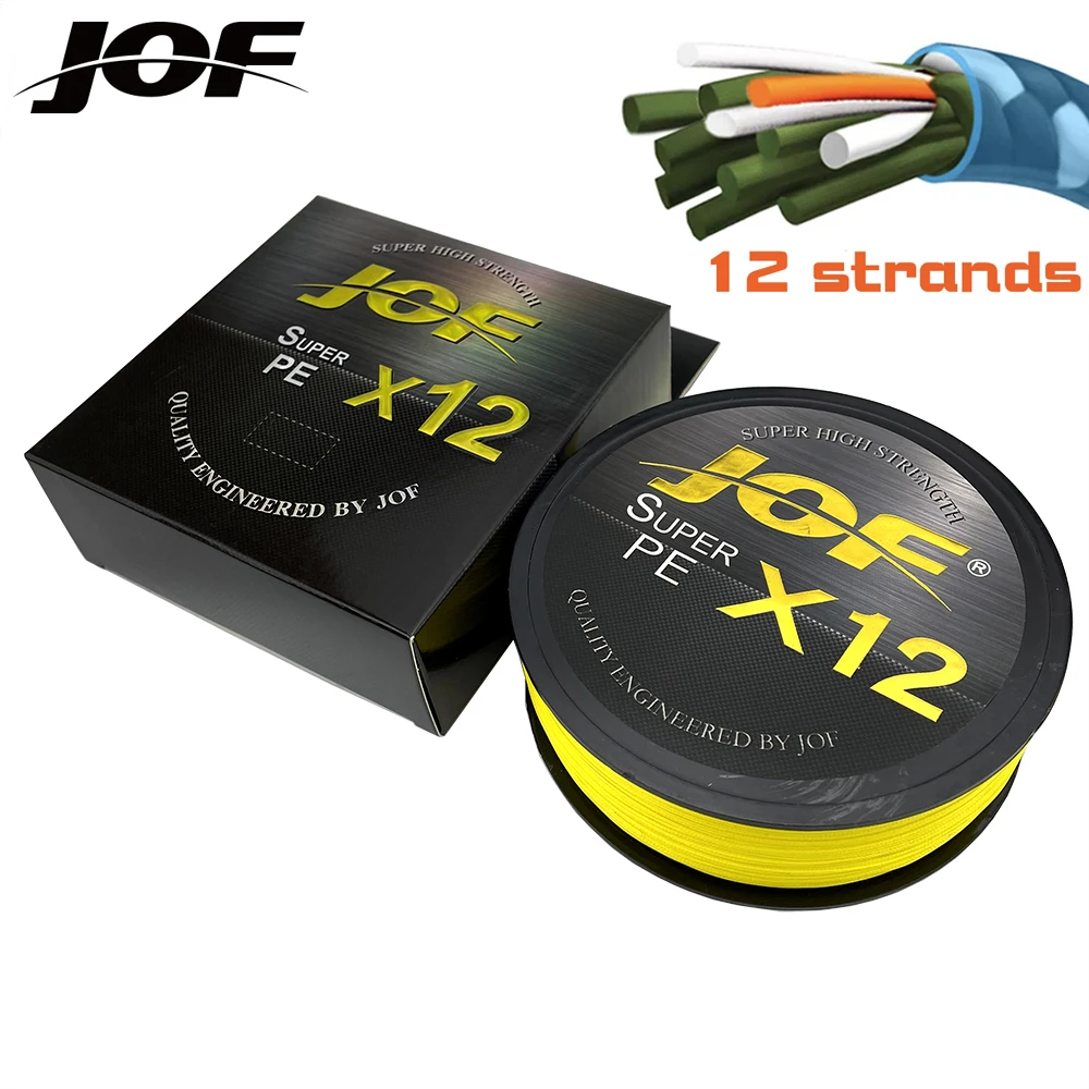 

X12 Braided Wire Fishing Line 100M 12 Strands Braided PE Line Multifilament PE Line 4 Color 25LB - 92LB Sea Fishing