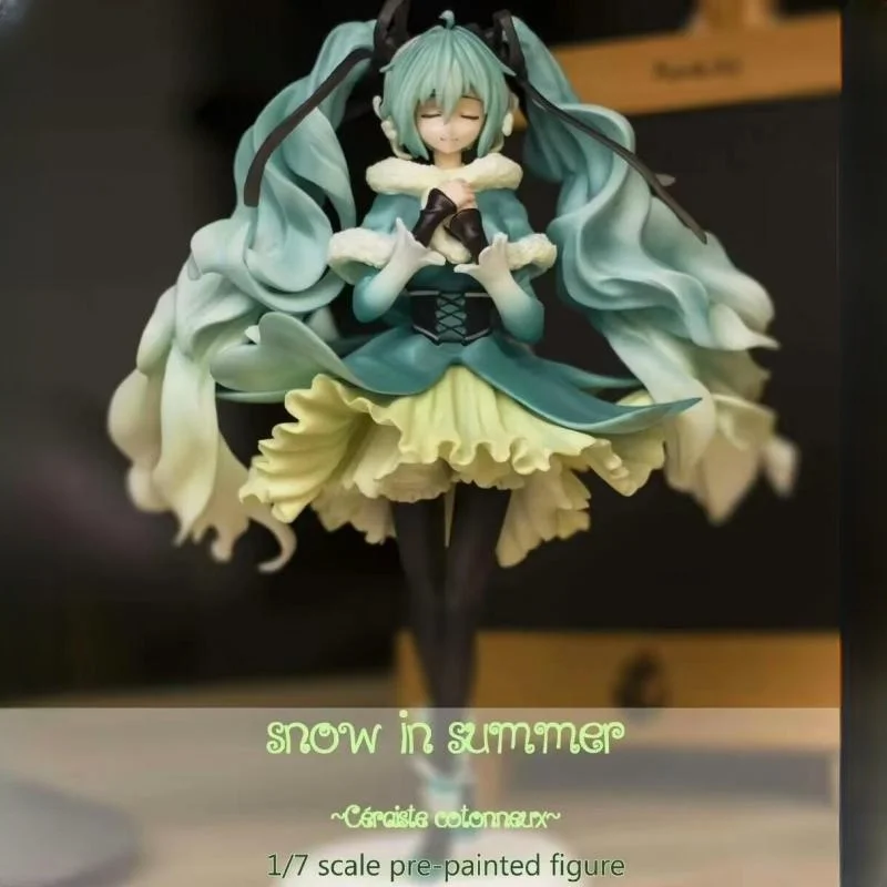 

Anime Hatsune Miku Figma 28cm 045 Snow Miku Ver. Doll Movable Joint Pvc Collectible Model Anime Figure Kids Gift Toys Home Deco