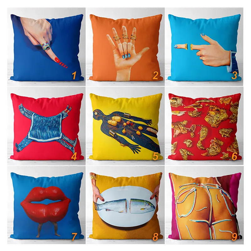 

Bedroom Living Room Decoration Home Garden Decorations Toilet Paper Decoration Pillowcases Cushions Fun Pattern Pillowcases