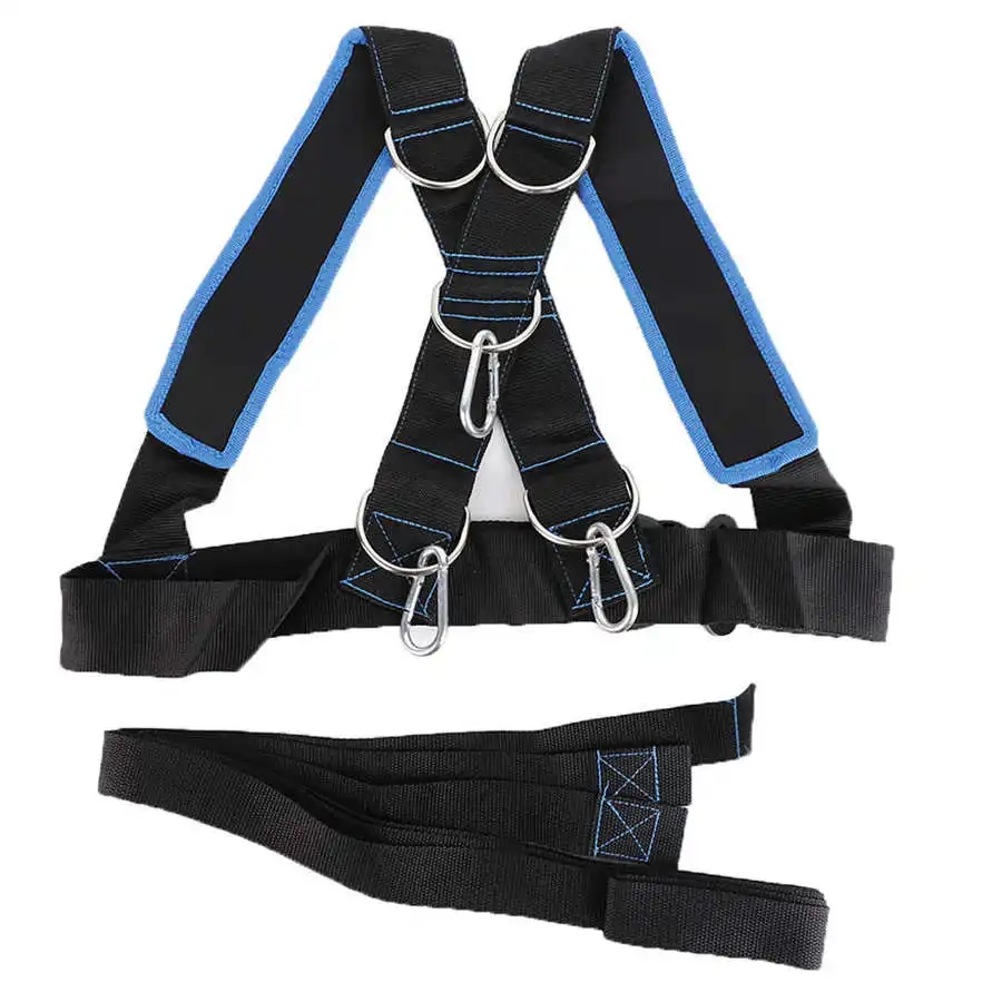 Speed Running Training Straps Sled Shoulder Weight Bearing Vest Power Strength Harness Resistance Trainer