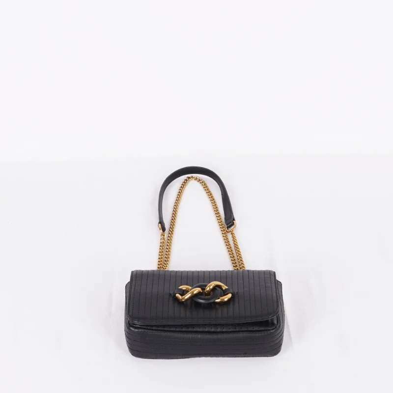 2023 Brand Design Striped Thread Women's Shoulder Bag Simple Pu Leather Small Flap Bag Chain Crossbody Bag Female Messenger Bag