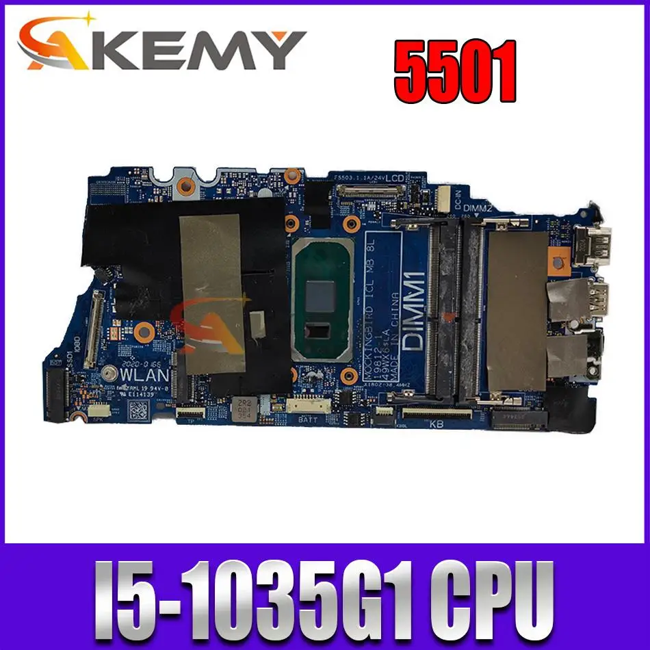 

Материнская плата для ноутбука Dell 5501 с процессором I5-1035G 1 GM 19812-1, 100% полностью протестированная материнская плата