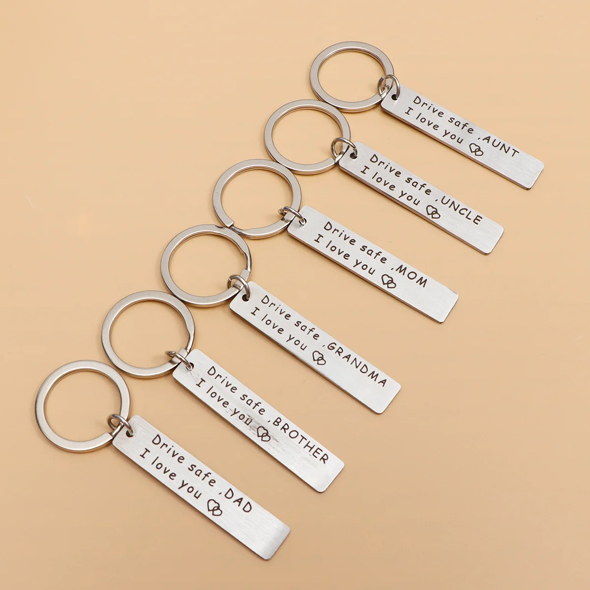 

8Pcs Key Chain Durable Chic Exquisite Nice Key Holder Key Ornaments Key Rings