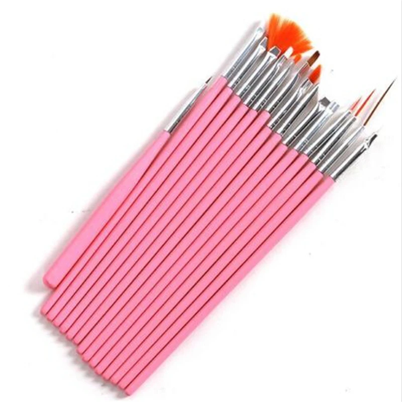 

Nail Art Brush Pen Dotting Painting Drawing Fan Line Builder Design Polish Gel UV Tips Decoration Manicure Tools