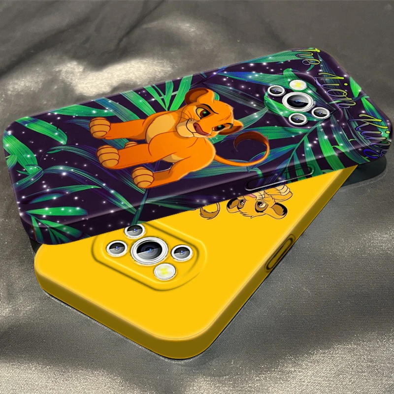 

Disney Cute The Lion King Phone Case For Xiaomi Mi Poco X5 X4 X3 F5 F4 F3 F2 M5S M5 M4 M3 GT Pro 5G Feilin Film Hard Cover