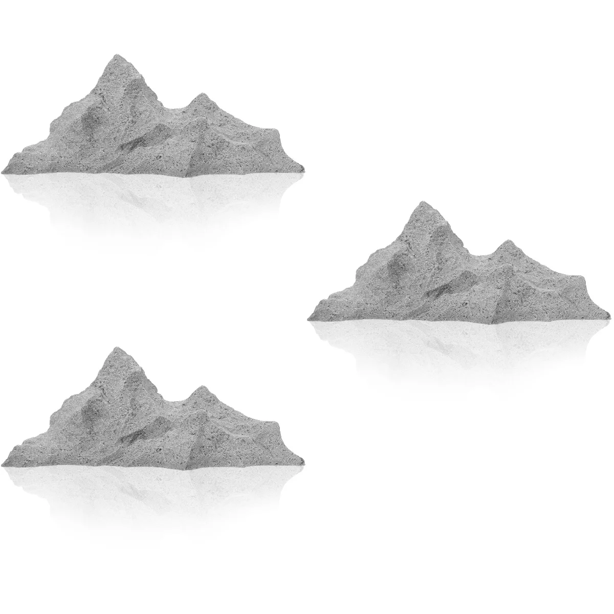

3pcs Decorative Rockery Figurine Sandstone Rockery Statue Outdoor Garden Ornament