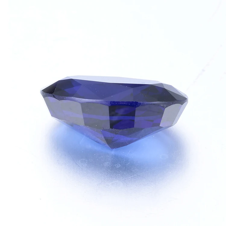 Ювелирные изделия Zhanhao овальной огранки 3EX ярко-голубой синтетический корундовый