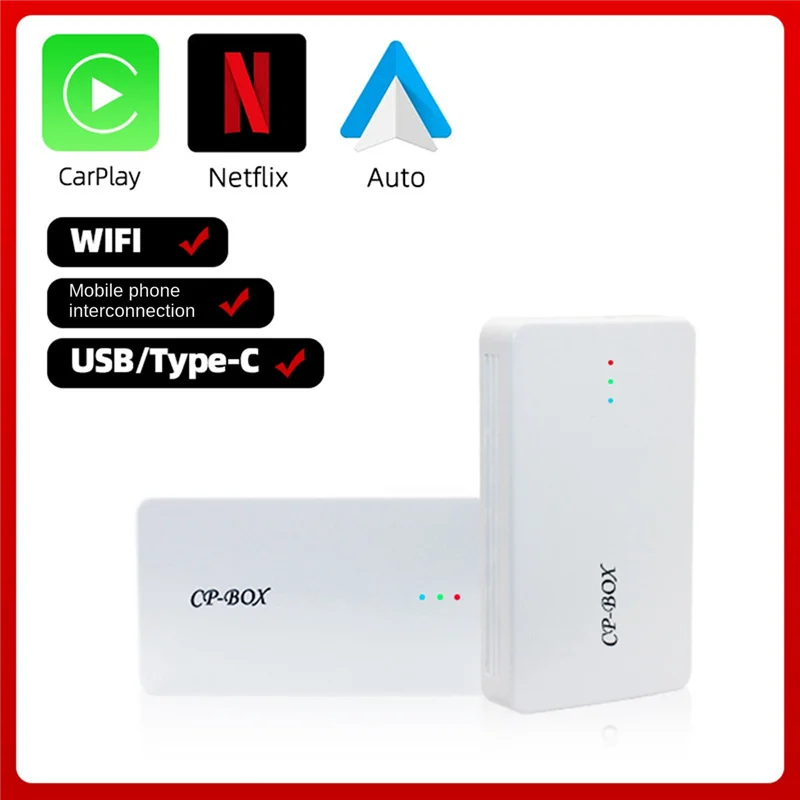 

Wired To Wireless Carplay Adapter Wireless Carplay Dongle Carplay Ai Box Smart Car Box For-VW Benz -Audi Kia Skoda Volvo