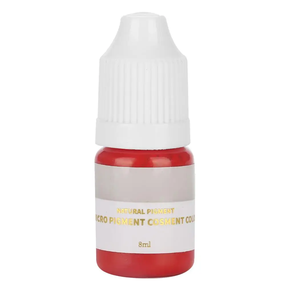 

Микроблейдинг пигментные чернила полуперманентные брови губы глаз линия татуировки цвет красный (губы)