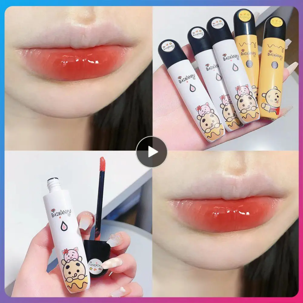 

6 Colors Lip Glaze Mirror Water Lip Gloss Non-stick Cup Lipstick Red Lip Tint Mud Beauty Cosmetics Cute Lipgloss Lips Makeup