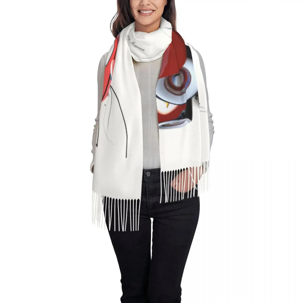 Женские длинные шарфы с молниями Mcqueen Cars женские зимне-осенние толстые теплые
