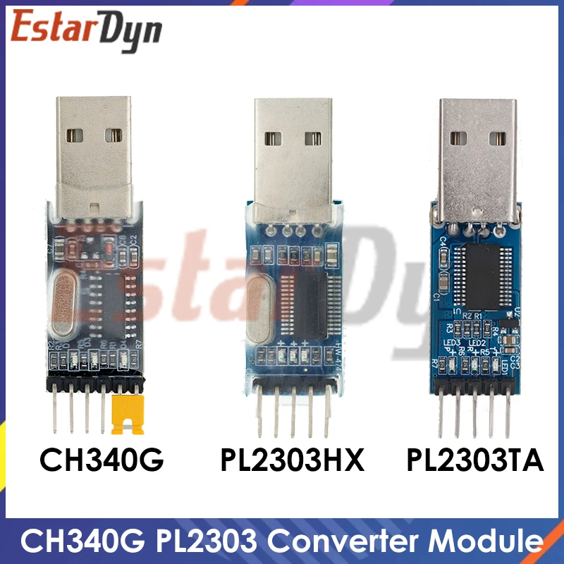 PL2303HX PL2303 USB To RS232 TTL 컨버터 어댑터 모듈/USB TTL 컨버터 UART 모듈 CH340G CH340 모듈, 3.3V 5V 스위치