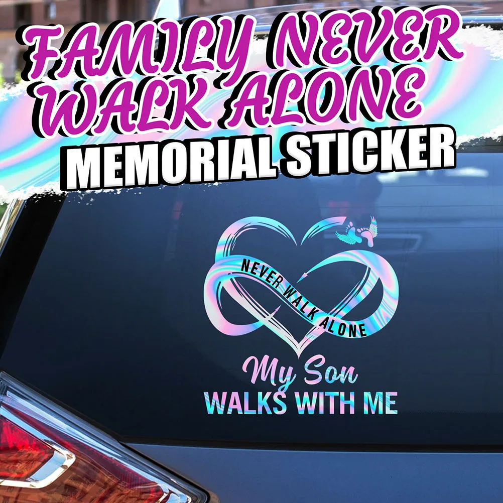 

New Creative Figure Window Decal Styling Reflective Waterproof Paster Family Alone Memento Stickers 20cm X 20cm Hot Sale