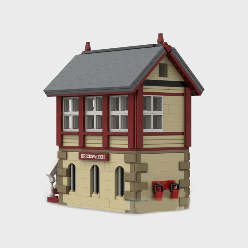Модель уличного вида Moc строительные блоки британская железная дорога