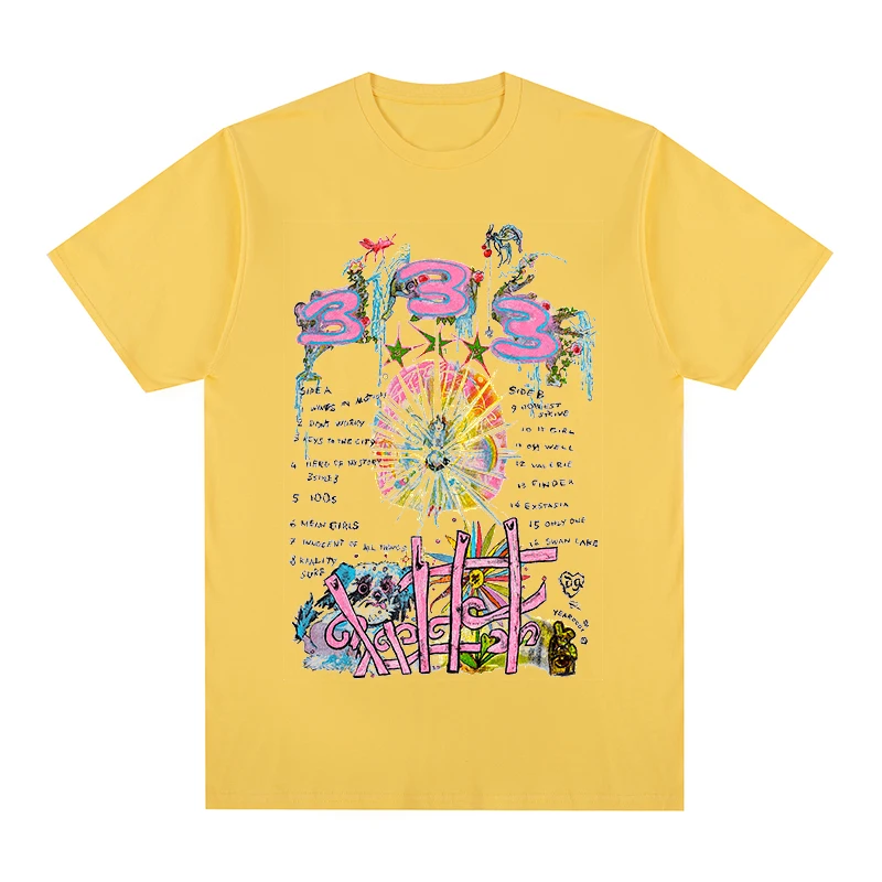 

Футболка Bladee 333 В Стиле Хип-хоп, Мужская футболка в шведском стиле с 3D рисунком, новая футболка, женские топы, мужские топы