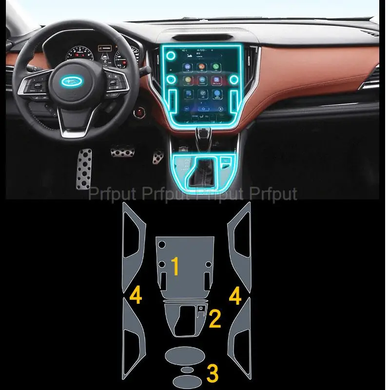 

Для subaru outback 2020 2021 2022 центральная консоль автомобиля прозрачная фотопленка для ремонта от царапин