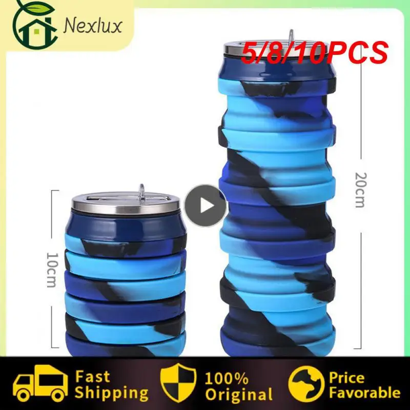 

5/8/10 шт., легкая складная бутылка для воды