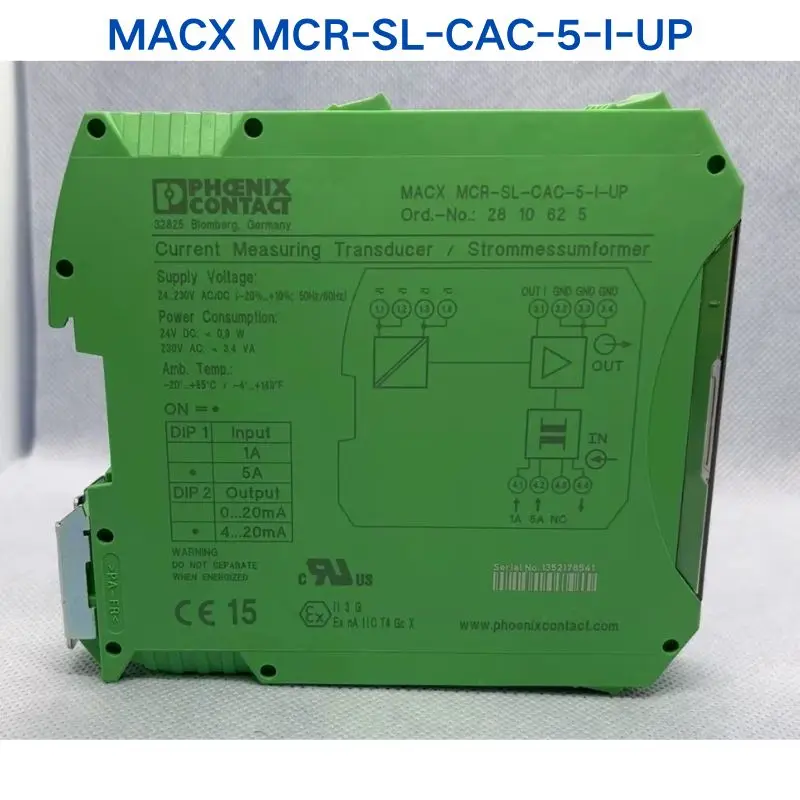 Б/у тест ОК PHOENIX изолятор MACX MCR-SL-CAC-5-I-UP