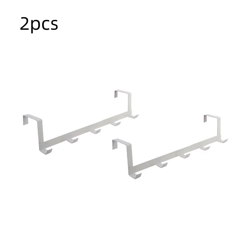 

Вешалка над дверью, 5 крючков, черная, металлическая
