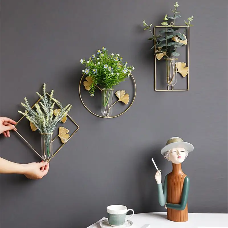 

Pendant Plant Art Decoration Hanging Wall Porch Mural Mural Gift Wall Hanging Room Bedroom Background Nordic Style Metal Wrought