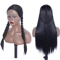 13x4 straight lace front wigs synthetic wigs for women heat resistant long lace frontal wig with baby hair cosplay lace wigs