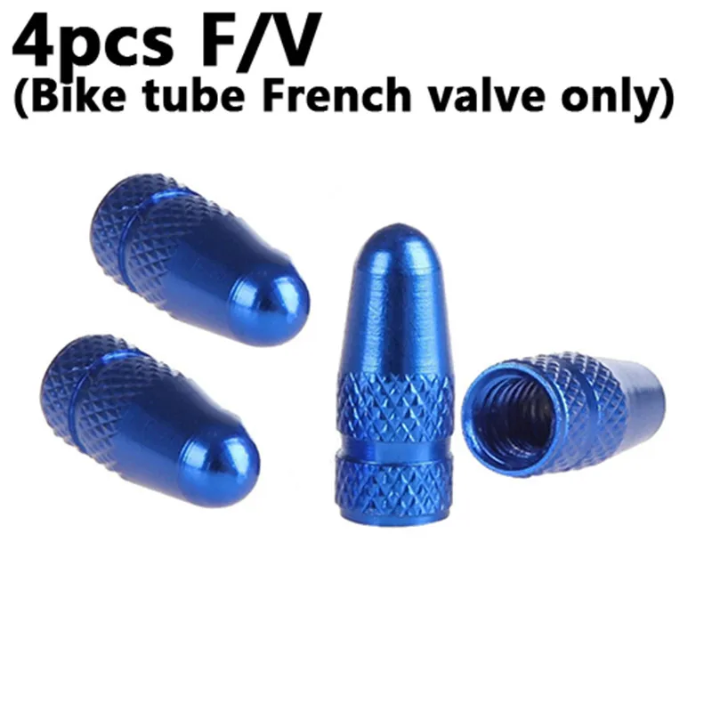 

4Pcs Aluminum Alloy Road MTB Track Racing Bike Tube Tyre Bicycle Tire Wheel FV French Valve cap Presta AIR Valve Caps 8 colors