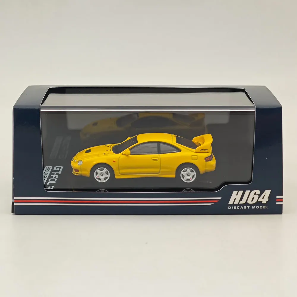 Хобби Япония 1/64 для CELICA GT-FOUR ST205 JDM STYLE Желтый HJ 642064 Литые модели AY коллекция