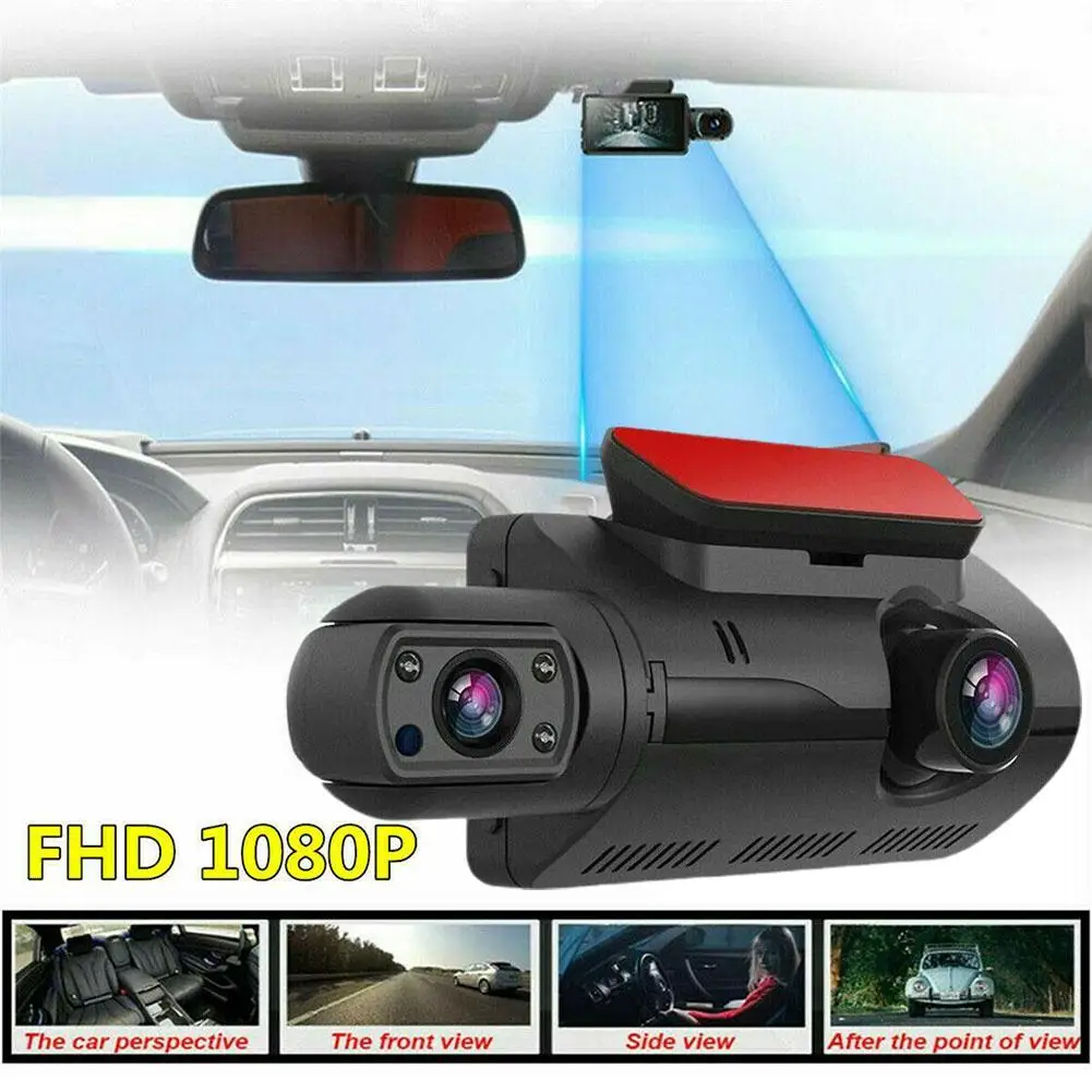 

Автомобильный видеорегистратор с 2 объективами HD1080P, Автомобильный видеорегистратор в черном корпусе, 3,0 дюймовый IPS-видеорегистратор с фун...