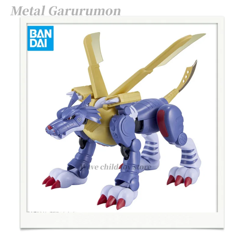 

Genuine Bandai Figure Rise Frs Digimon Adventure War Greymon Metal Garurumon Plastic Assembling Models Action Figurine Boy Toys