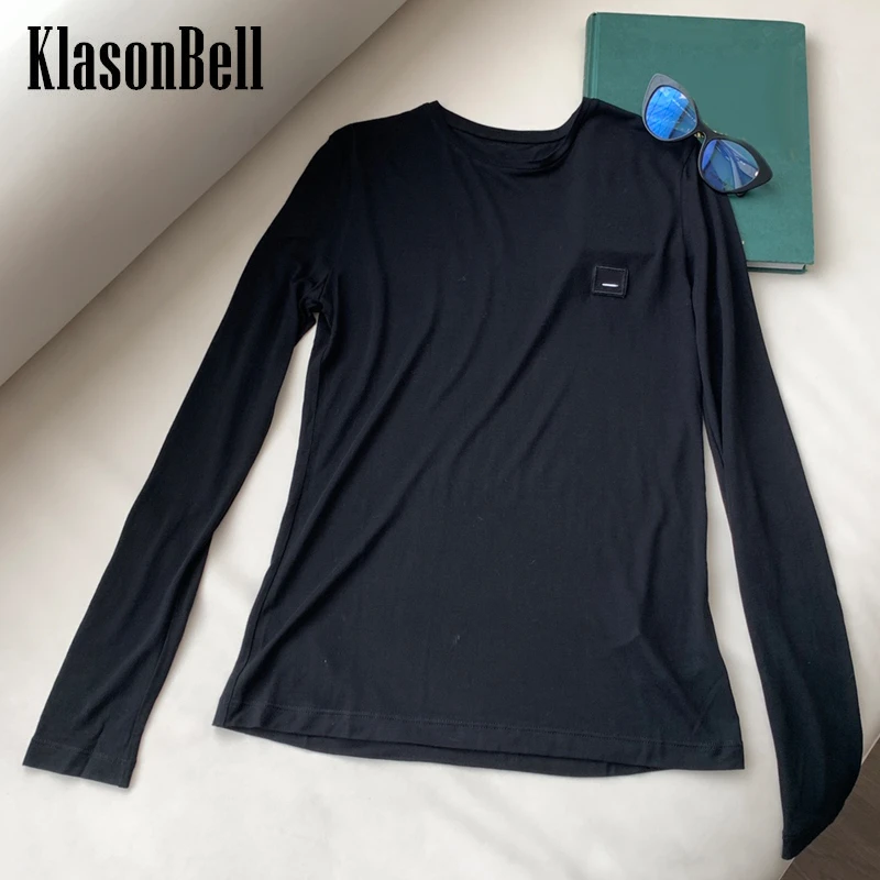 

9.6 KlasonBell Cotton Comfortable Tee Crew Neck Long Sleeve T-Shirt Women