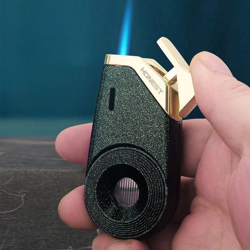 2024 HONEST Бутановая газовая надувная Зажигалка для сигар уличная ветрозащитная