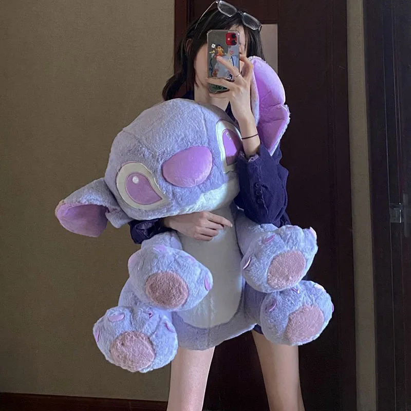

GIANT SIZE Purple Stitch Plush Toys Cartoon 25" Disney Lilo and Stitch Stuffed Toys Plush Dolls Toys Gifts for Kids Decoration