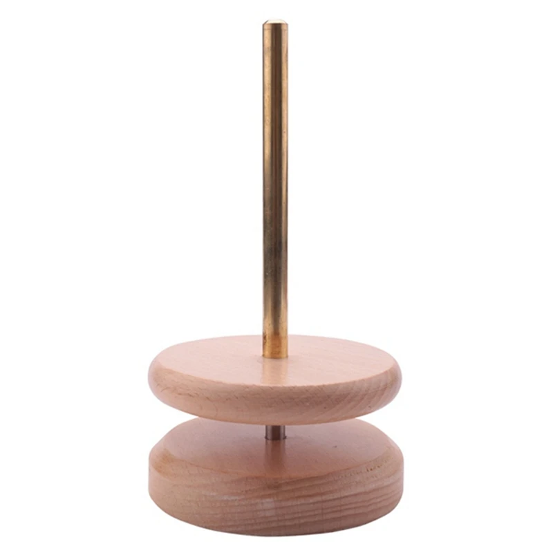 

HOT-Manual Wooden Solid Wood DIY String Beads Quickly Loader Bead Spinner Jewelry Making Tool Yarn Tool