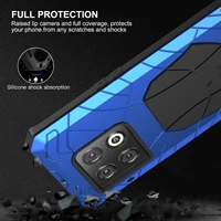 heavy duty phone case for oneplus 10 9r 8 8t 7 7t 6 6t pro 5g military metal shockproof dropproof dustproof protective cover