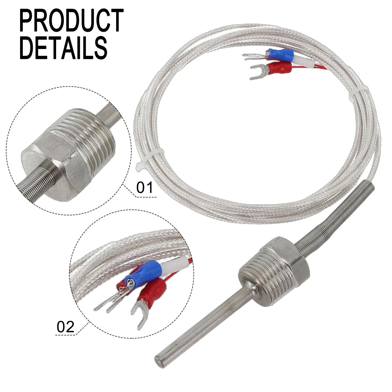 1 компл. Pt100 водонепроницаемый датчик омного зонда MR2170-1/2-50 элемент изоляционный