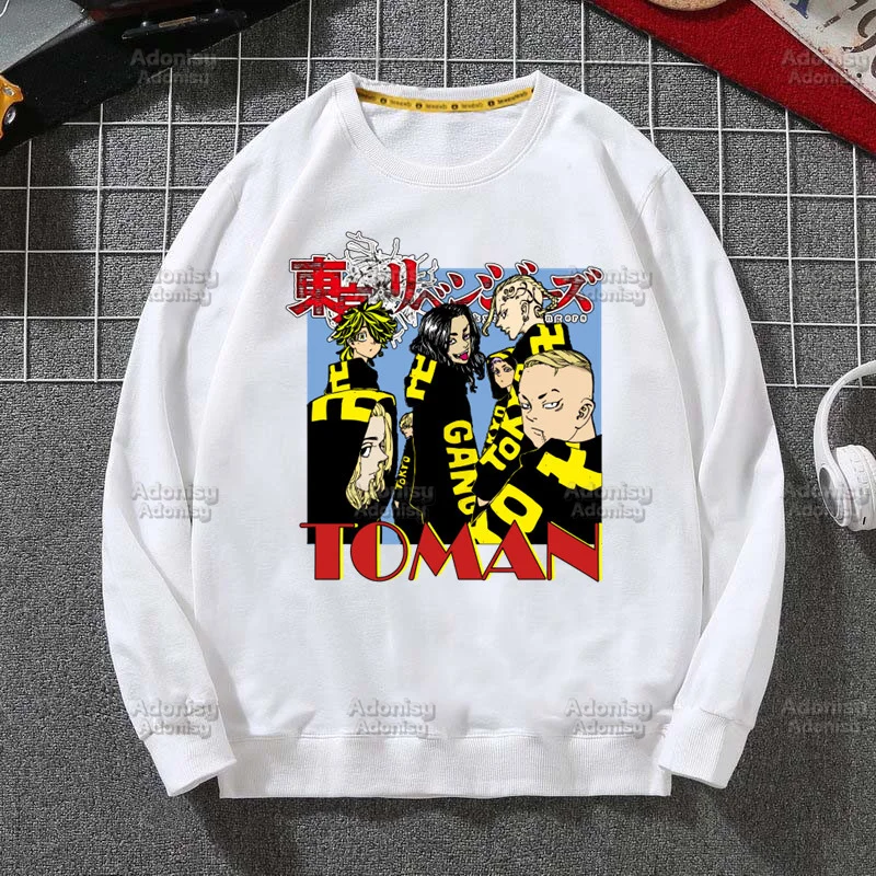 

Tokyo Revengers Manjiro Sano Chifuyu Matsuno Winter/Autumn Men Hip Hop Sweatshirt Hoodie Streetwear Harajuku Pullover Hoodie