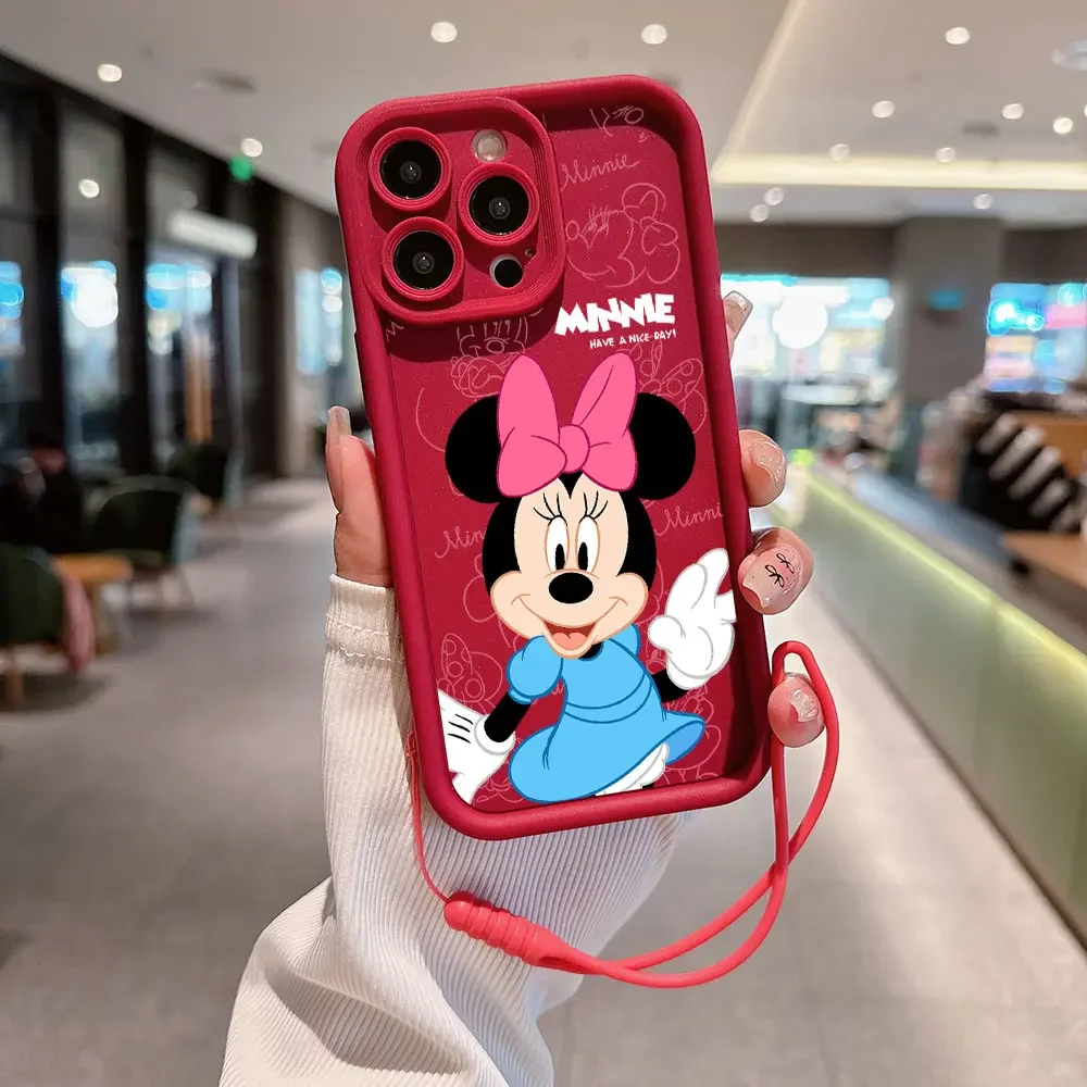 Мультяшный чехол для телефона с Микки и Минни Samsung S24 S23 S22 S21 S20 FE Plus Ультратонкий