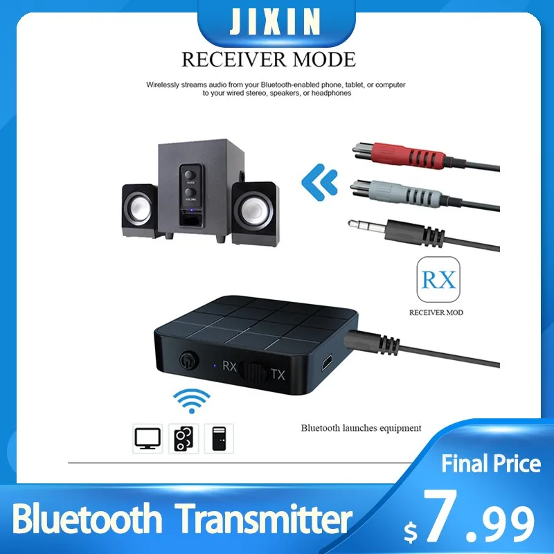 

Bluetooth 5,0 приемник-передатчик стерео с низкой задержкой беспроводной адаптер 3,5 мм Aux разъем для ТВ ПК громкой связи Автомобильный музыкальны...