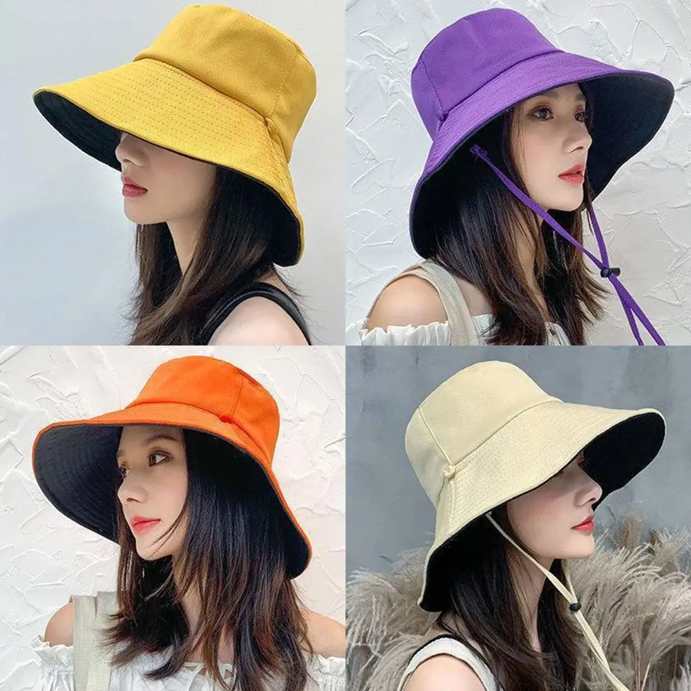 

Spring Summer Panama Hat Foldable Anti-UV Sun Hat Bucket Hat Beach Cap Fisherman Cap