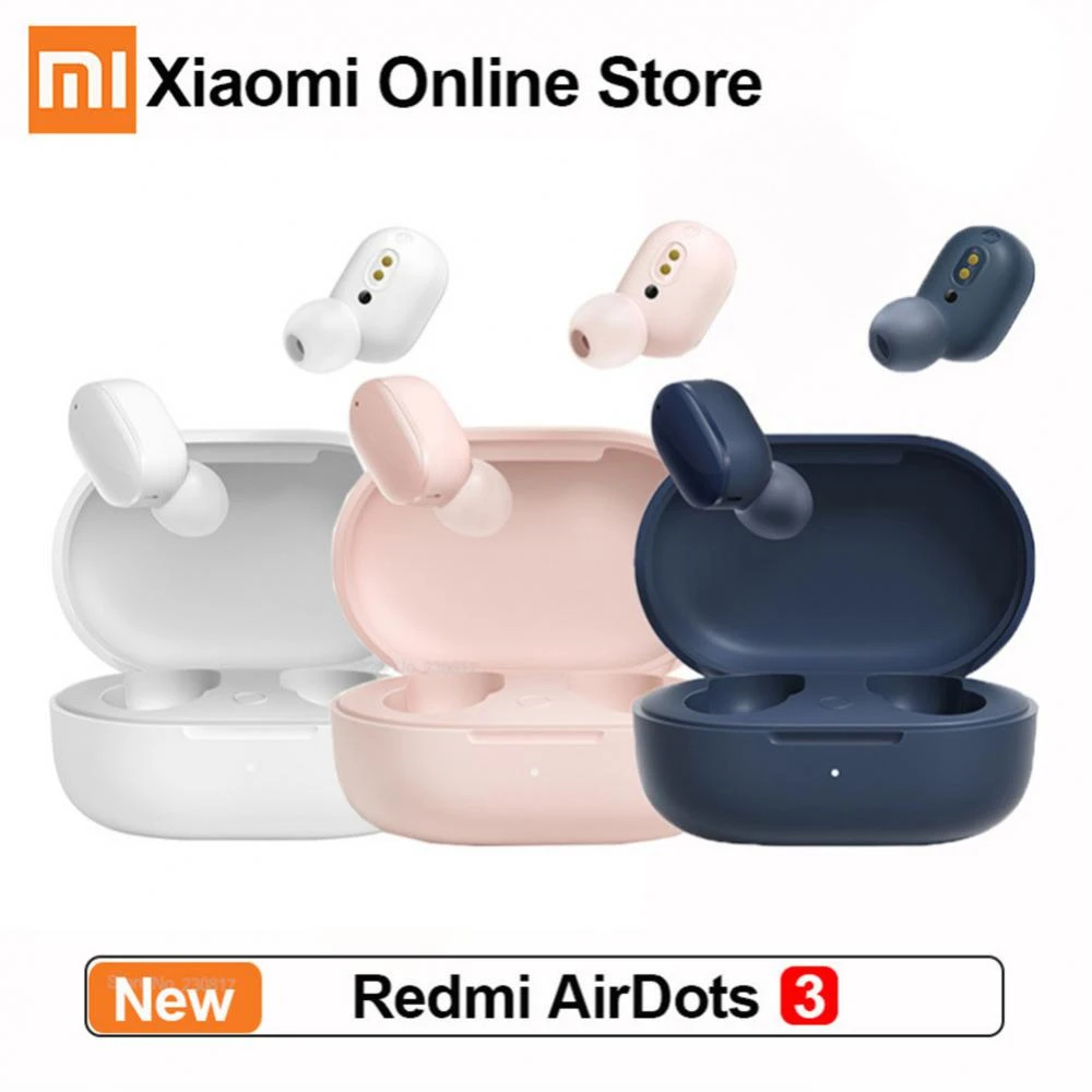 

Xiaomi Redmi AirDots 3 True Wireless Bluetooth-compatible 5.2 Adaptive Stereo Bass With Mic Handsfree TWS Earbuds