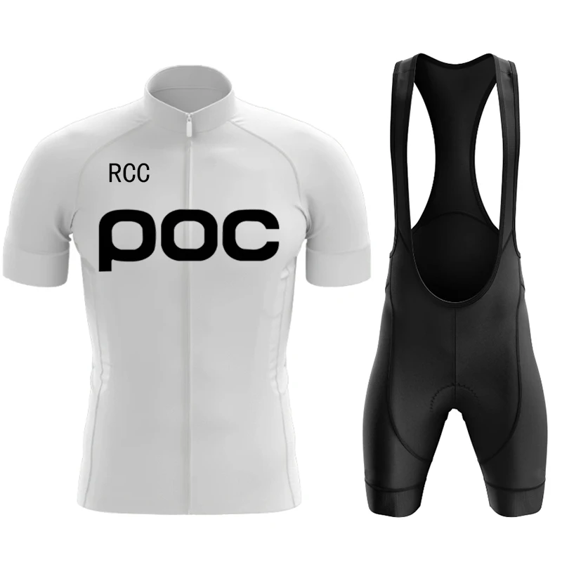 2024 Wielerjersey набор Rcc Poc Heren sleding Zomer Fietspak Met Korte Mouwen Ropa Ciclismo Hombre
