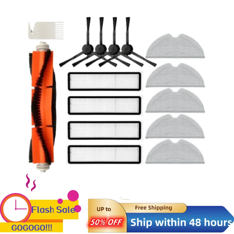 

Основная щетка, боковая щетка, HEPA фильтр, Швабра для Dreame D9 L10 PRO