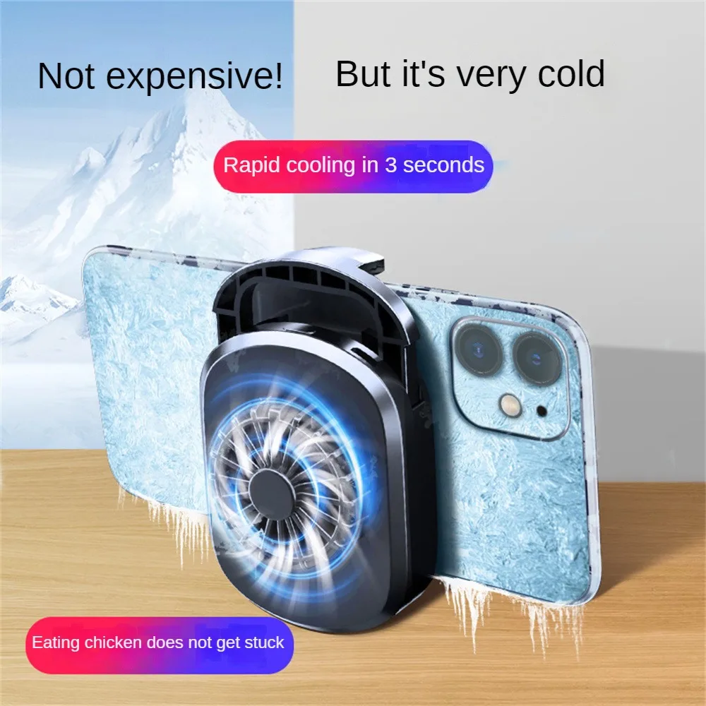 

Mobile Phone Heat Sink Universal Phone Cooling 3 Second Rapid Cooling Digital Display Strong Heat Dissipation Fan Radiator