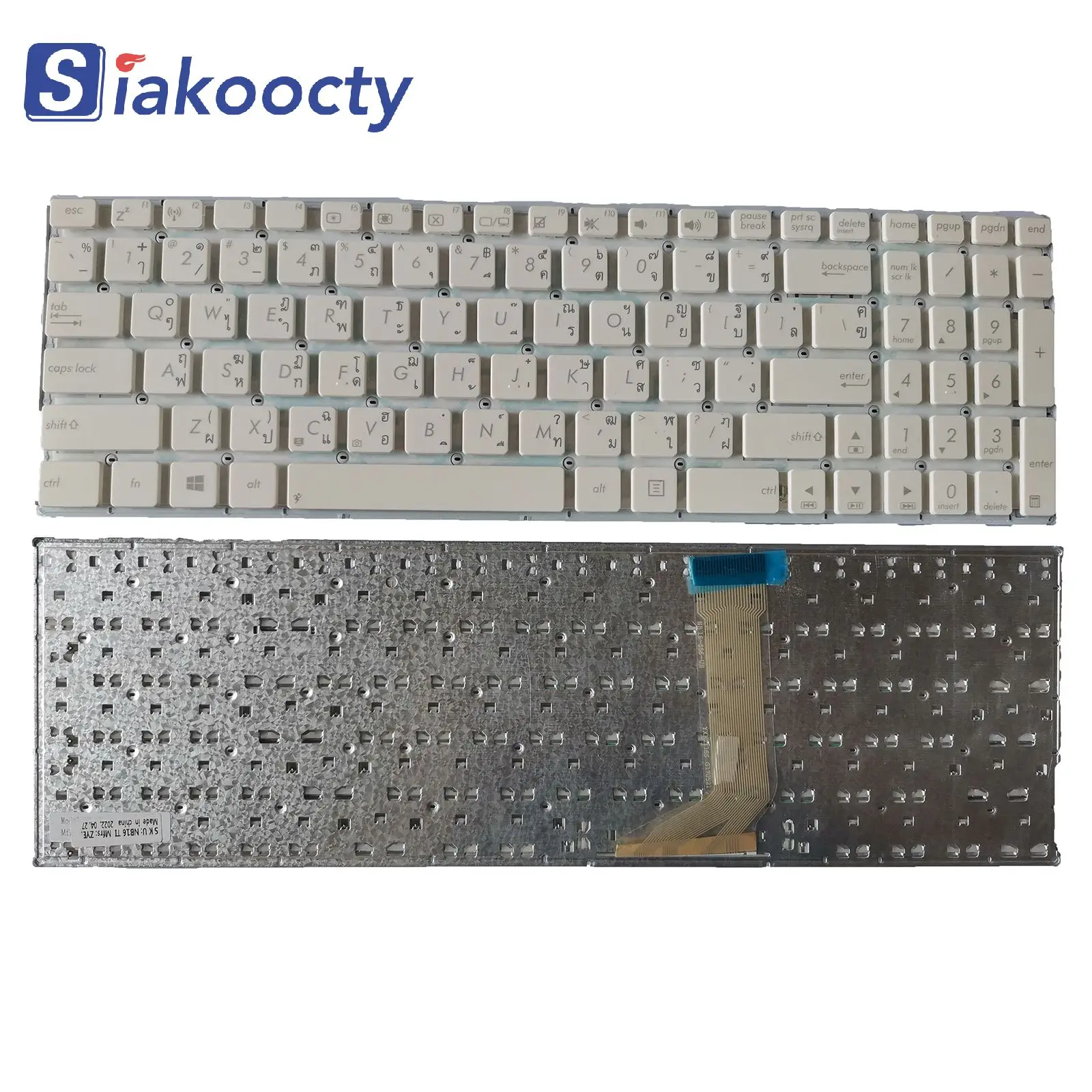 Белая клавиатура для ноутбука Asus VivoBook X556 X556U X556UA X556UB X556UF X556UJ