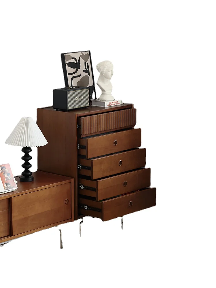 

YY Chest of Drawers Nordic Retro Small Apartment Bedroom Storage Large Capacity