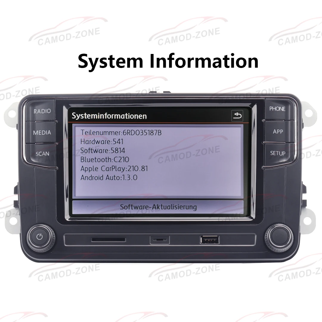 Автомобильный радиоприемник на Android Carplay NONAME RCD440 новый 6RD035187B Bluetooth для VW Passat B6 B7 Golf