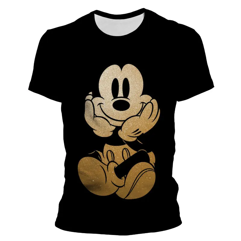 

Mickey Mouse 3D Print Men T-shirts Summer Disney Cartoon Anime Oversized T Shirt For Women Boy Girl Kids Tee Tops Clothing